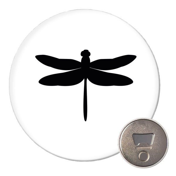 Magnet Libelle Silhouette 59mm Kühlschrankmagnet Flaschenöffner