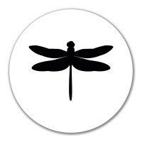 Aufkleber Libelle Silhouette 10cm Sticker