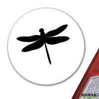 Aufkleber Libelle Silhouette 10cm Sticker