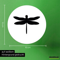 Aufkleber Libelle Silhouette 10cm Sticker