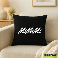 Kissen Mimimi Schriftzug 40x40cm