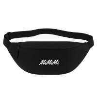 Bauchtasche Mimimi Schriftzug 2,5 Liter Black Crossbody Bag