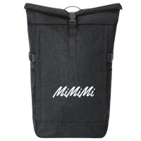 Kurierrucksack Mimimi Schriftzug 30-44 Liter Black Melange