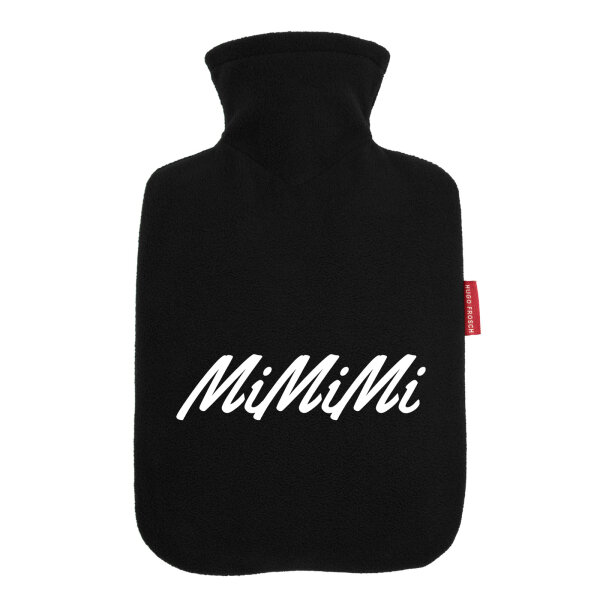 Wärmflasche Mimimi Schriftzug