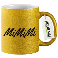 Glitzertasse Mimimi Schriftzug 330ml