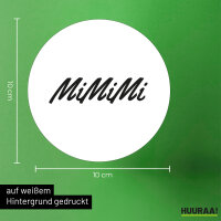 Aufkleber Mimimi Schriftzug 10cm Sticker