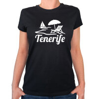 Damen T-Shirt Tenerife Inselmotiv Spanien...