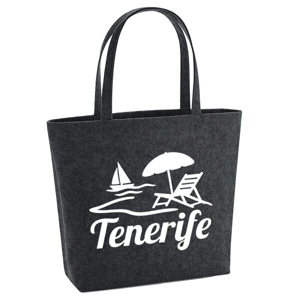 Filzshopper Tenerife Inselmotiv Spanien, 22 Liter