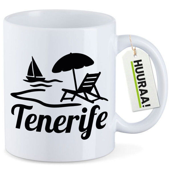 Kaffeetasse Tenerife Inselmotiv Spanien 330ml