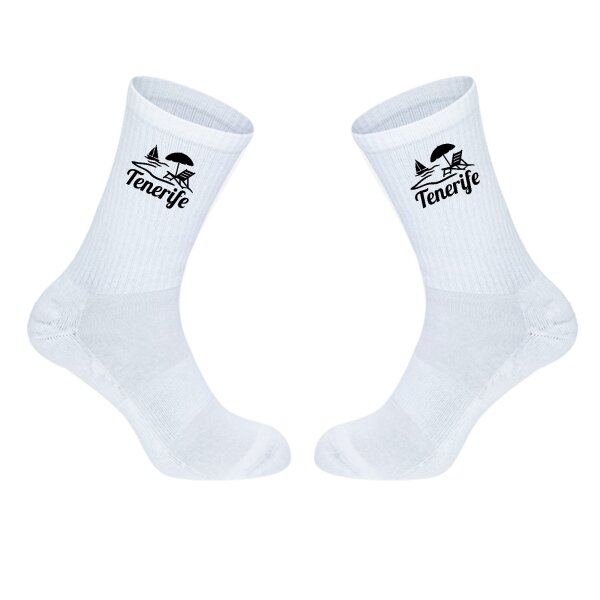 Unisex Socken Tenerife Inselmotiv Spanien Baumwolle
