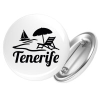 Button Tenerife Inselmotiv Spanien Anstecker