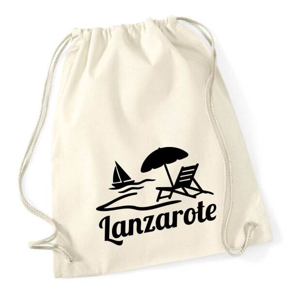 Turnbeutel Lanzarote Inselmotiv Spanien 12 Liter