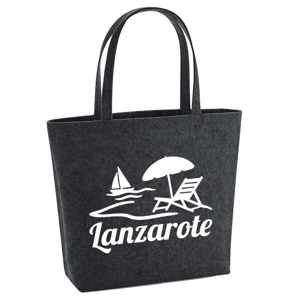 Filzshopper Lanzarote Inselmotiv Spanien, 22 Liter