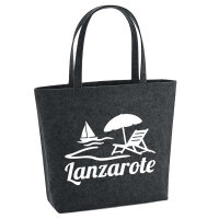 Filzshopper Lanzarote Inselmotiv Spanien 22 Liter