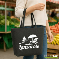 Filzshopper Lanzarote Inselmotiv Spanien 22 Liter
