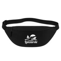Bauchtasche Lanzarote Inselmotiv Spanien 2,5 Liter Black Crossbody Bag