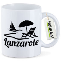 Kaffeetasse Lanzarote Inselmotiv Spanien 330ml