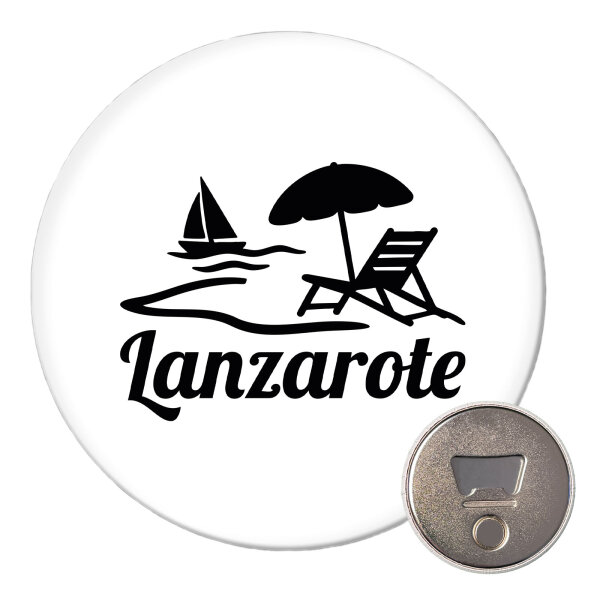 Magnet Lanzarote Inselmotiv Spanien 59mm Kühlschrankmagnet Flaschenöffner