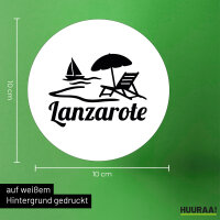 Aufkleber Lanzarote Inselmotiv Spanien 10cm Sticker