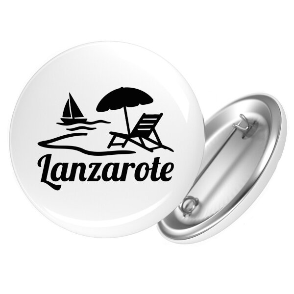 Button Lanzarote Inselmotiv Spanien
