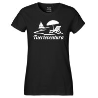 Damen T-Shirt Fuerteventura Inselmotiv Spanien...