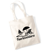 Jutebeutel Fuerteventura Inselmotiv Spanien 10 Liter