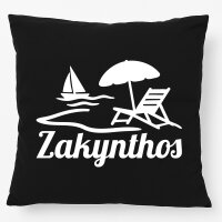 Kissen Zakynthos Inselmotiv Griechenland 40x40cm