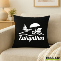 Kissen Zakynthos Inselmotiv Griechenland 40x40cm