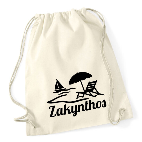 Turnbeutel Zakynthos Inselmotiv Griechenland 12 Liter