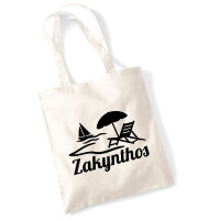 Jutebeutel Zakynthos Inselmotiv Griechenland 10 Liter