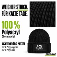 Beanie mit Patch Zakynthos Inselmotiv Griechenland Black