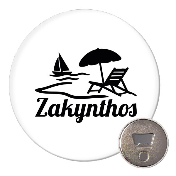 Magnet Zakynthos Inselmotiv Griechenland 59mm Kühlschrankmagnet Flaschenöffner