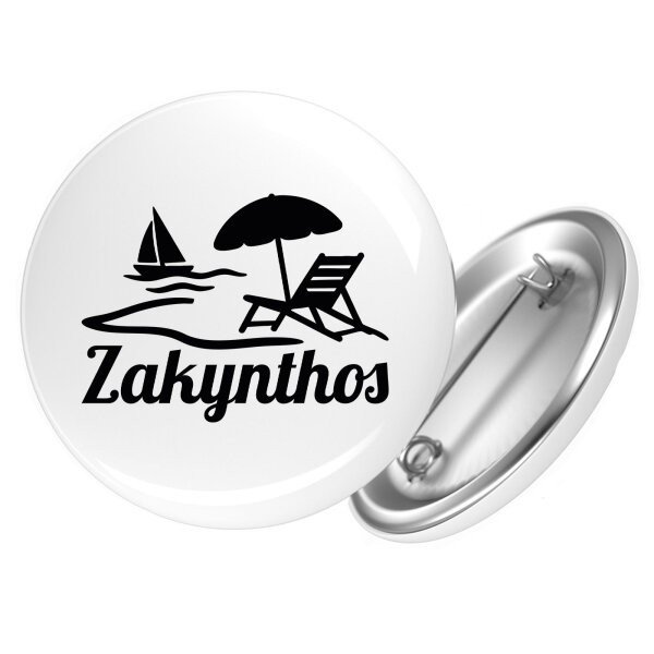 Button Zakynthos Inselmotiv Griechenland Anstecker
