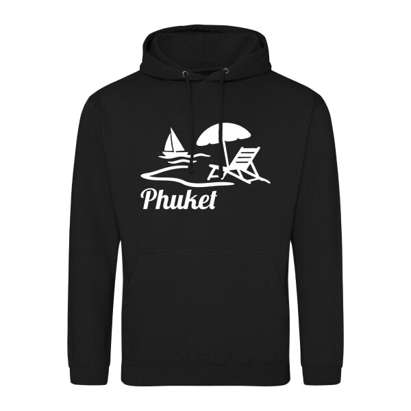 Unisex Hoodie Phuket Inselmotiv Thailand Größe S-3XL