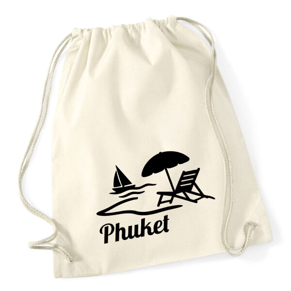 Turnbeutel Phuket Inselmotiv Thailand 12 Liter