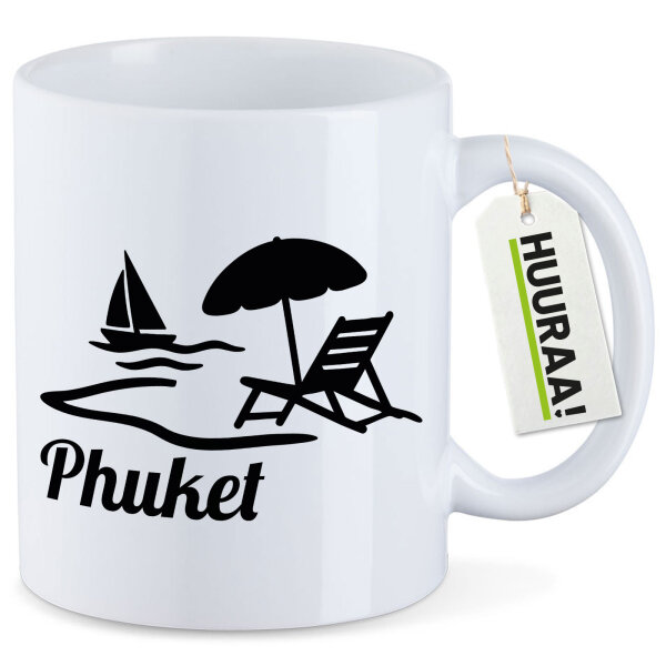 Kaffeetasse Phuket Inselmotiv Thailand 330ml