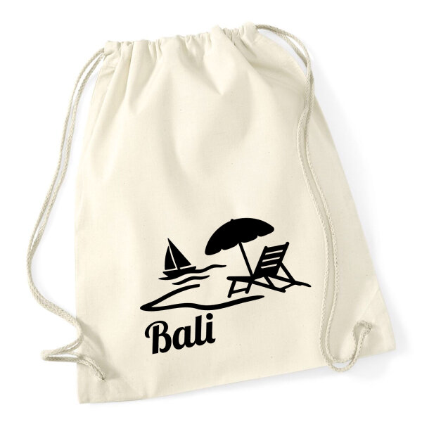 Turnbeutel Bali Inselmotiv Indonesien 12 Liter