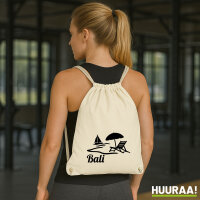 Turnbeutel Bali Inselmotiv Indonesien 12 Liter