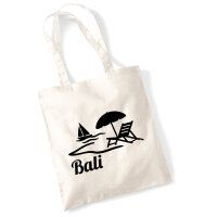 Jutebeutel Bali Inselmotiv Indonesien 10 Liter