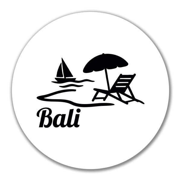 Aufkleber Bali Inselmotiv Indonesien 10cm Sticker