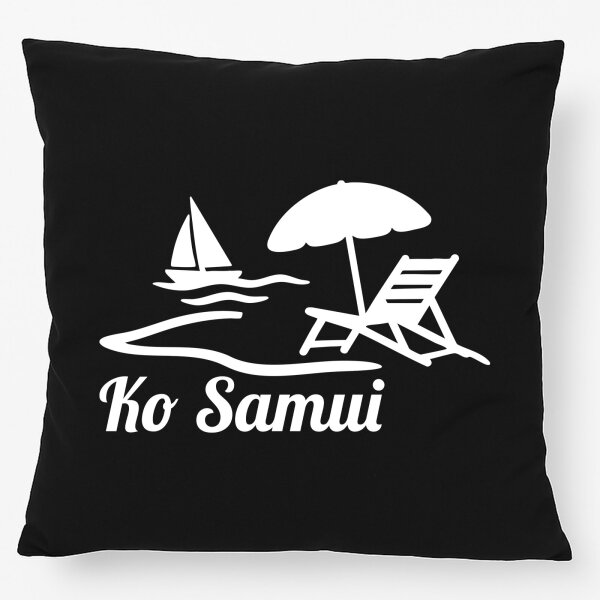 Kissen Ko Samui Inselmotiv Thailand 40x40cm