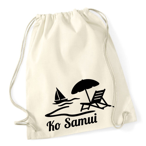 Turnbeutel Ko Samui Inselmotiv Thailand 12 Liter