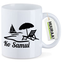 Kaffeetasse Ko Samui Inselmotiv Thailand 330ml