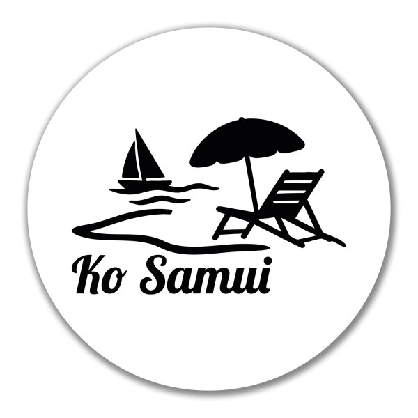 Aufkleber Ko Samui Inselmotiv Thailand 10cm Sticker