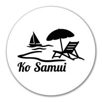 Aufkleber Ko Samui Inselmotiv Thailand 10cm Sticker