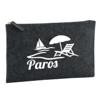 Kulturbeutel Paros Inselmotiv Griechenland 1 Liter Filz...