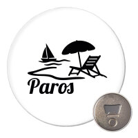 Magnet Paros Inselmotiv Griechenland 59mm Kühlschrankmagnet Flaschenöffner