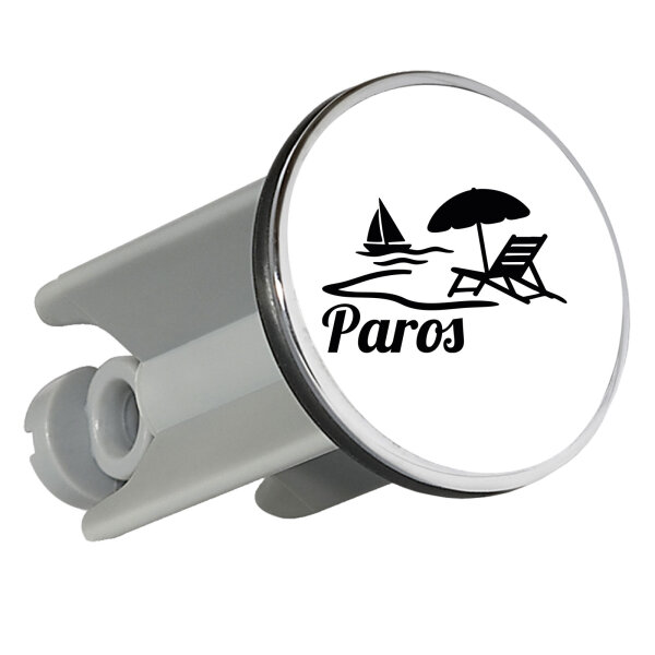 Waschbeckenstöpsel Paros Inselmotiv Griechenland 4cm Abflussstopfen