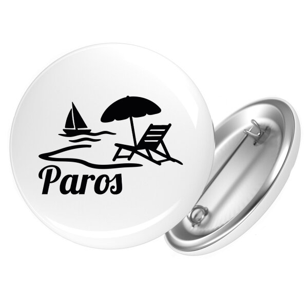Button Paros Inselmotiv Griechenland Anstecker