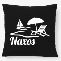 Kissen Naxos Inselmotiv Griechenland 40x40cm